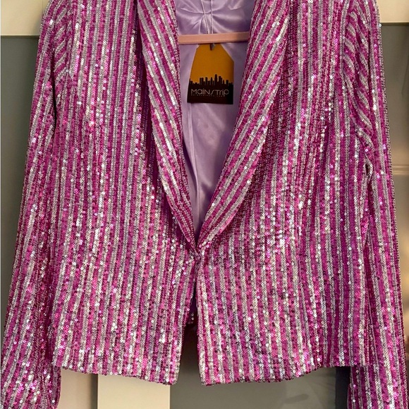 MainStrip Pink Sequin Pantsuit - Picture 3 of 4